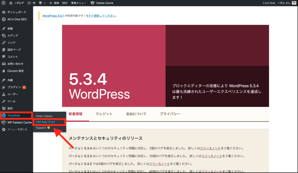 完全図解 Wordpressブログで簡単にグラフを作成する方法 Visualizer Wpプラグイン